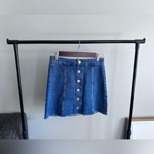 Aeropostale High Rise Denim Mini Skirt SZ 00 Blue Jean Skirt SZ XXS Y2K